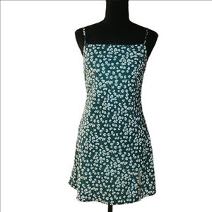 Princess Polly Green and White Slip Dress, Size 4